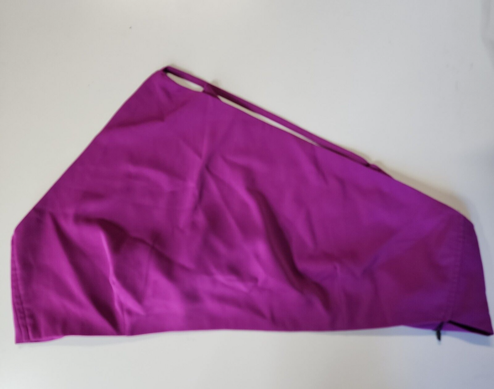 Nasty Gal Crop Top Womens US 14 Asymmetrical Bow Tie Back Purple